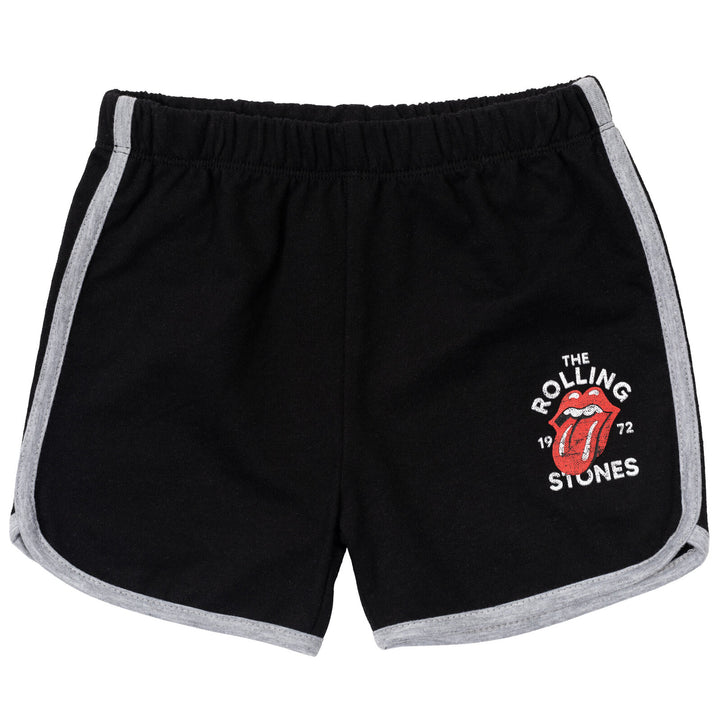 Rock Band Graphic T-Shirt & French Terry Shorts