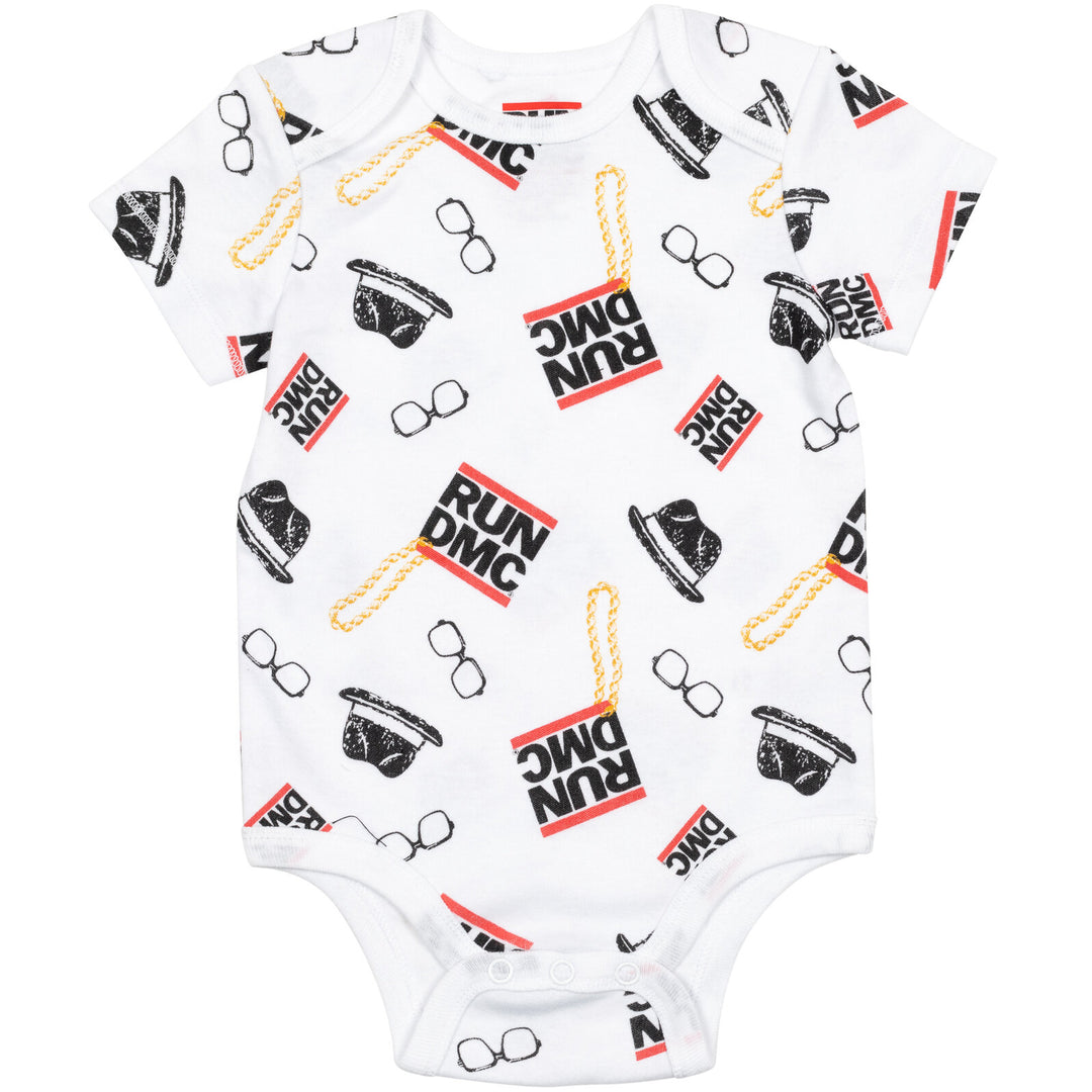 Run DMC 3 Pack Short Sleeve Bodysuits