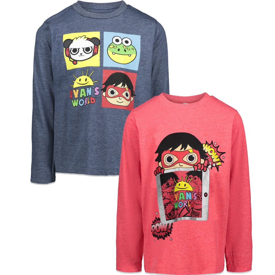 Ryan's World 2 Pack Long Sleeve Graphic T-Shirt