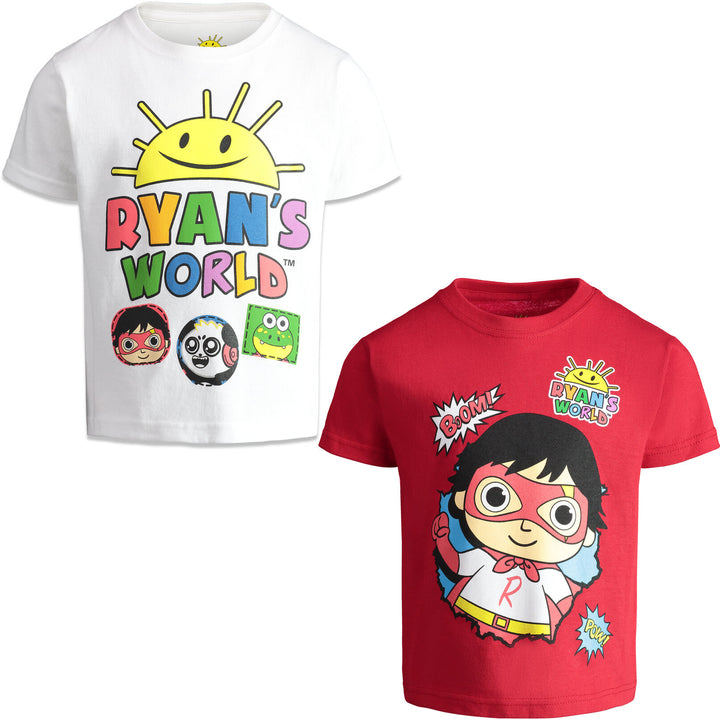 RYANS WORLD Ryan's World Red Titan Superhero 2 Pack Camisetas sin mangas