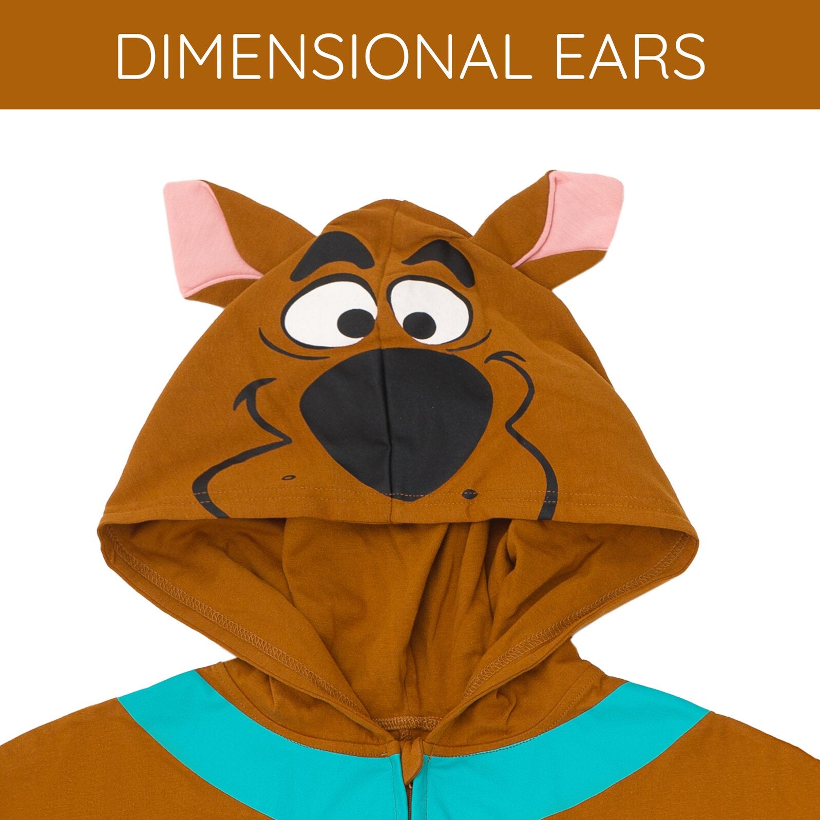 Scooby-Doo Scooby Doo Zip Up Cosplay Costume Coverall | FREE