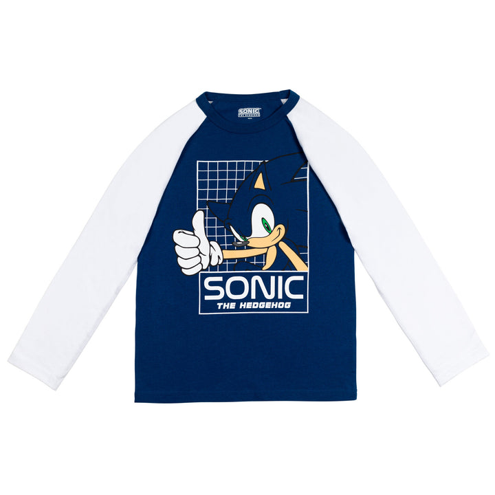 SEGA Sonic The Hedgehog 2 Pack Long Sleeve Graphic T-Shirt