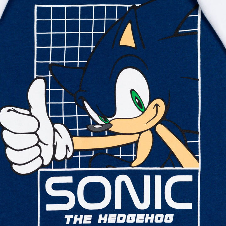 SEGA Sonic The Hedgehog 2 Pack Long Sleeve Graphic T-Shirt