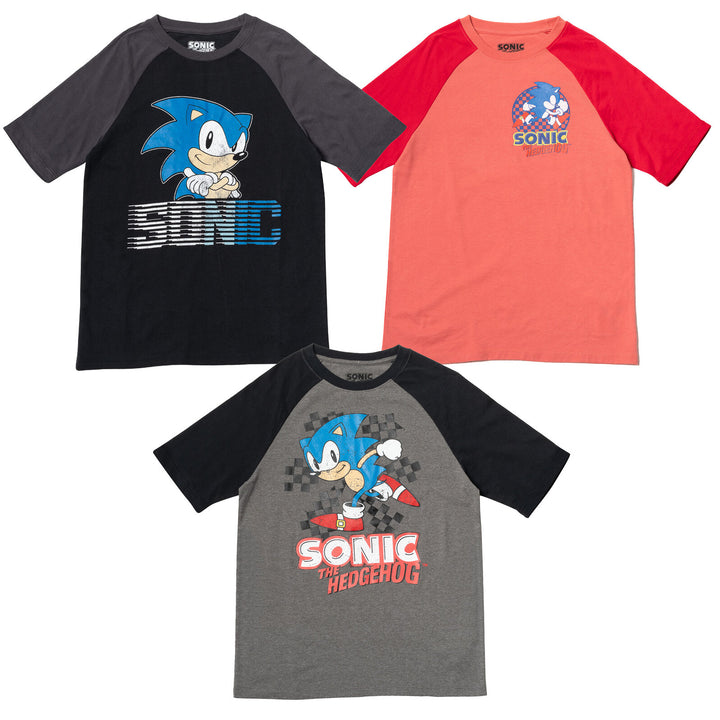 Pack de 3 camisetas de SEGA Sonic The Hedgehog