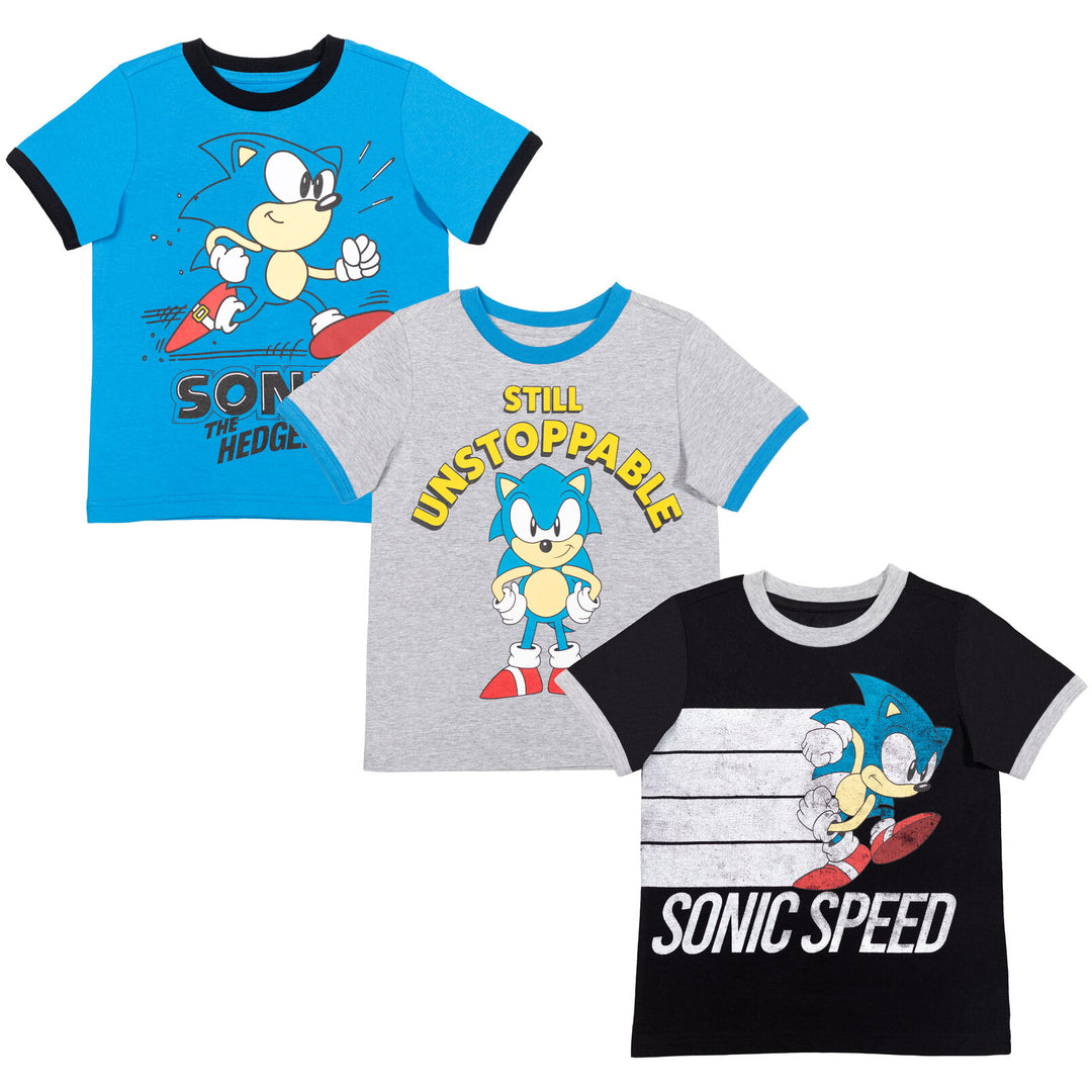 Pack de 3 camisetas de SEGA Sonic The Hedgehog