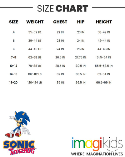 SEGA Sonic the Hedgehog 4 Pack T-Shirts