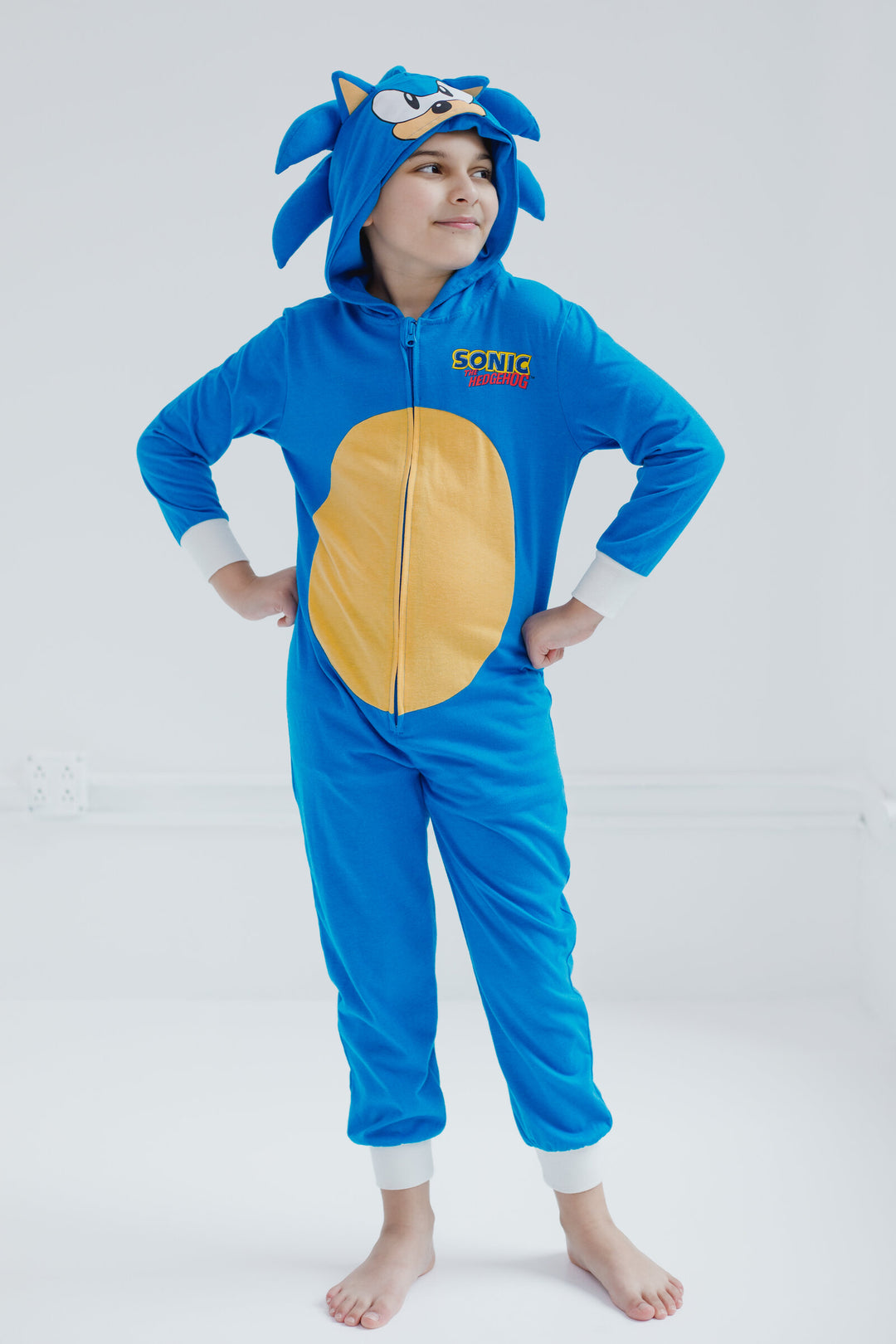 Overol de Cosplay con cremallera SEGA Sonic the Hedgehog