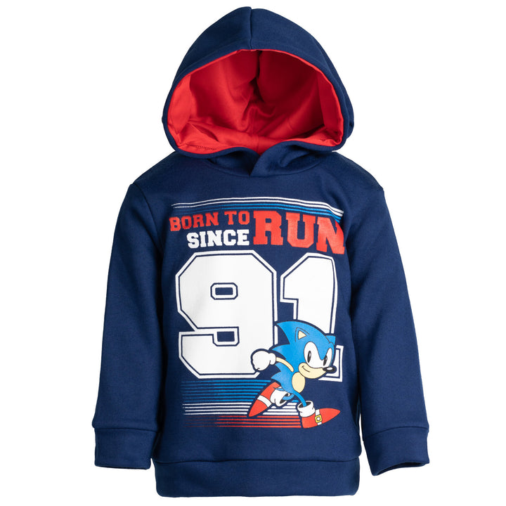 SEGA Sonic The Hedgehog Fleece Athletic Pullover Hoodie