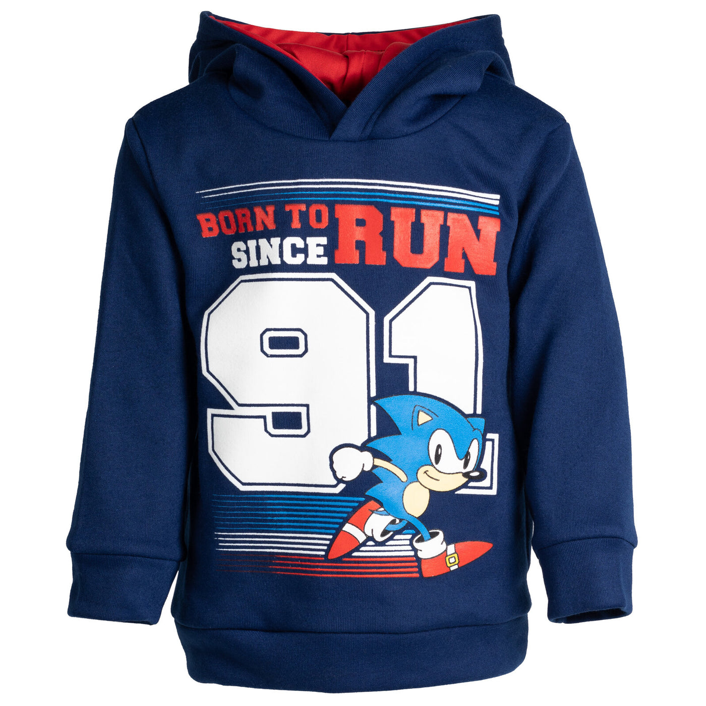 SEGA Sonic The Hedgehog Fleece Athletic Pullover Hoodie