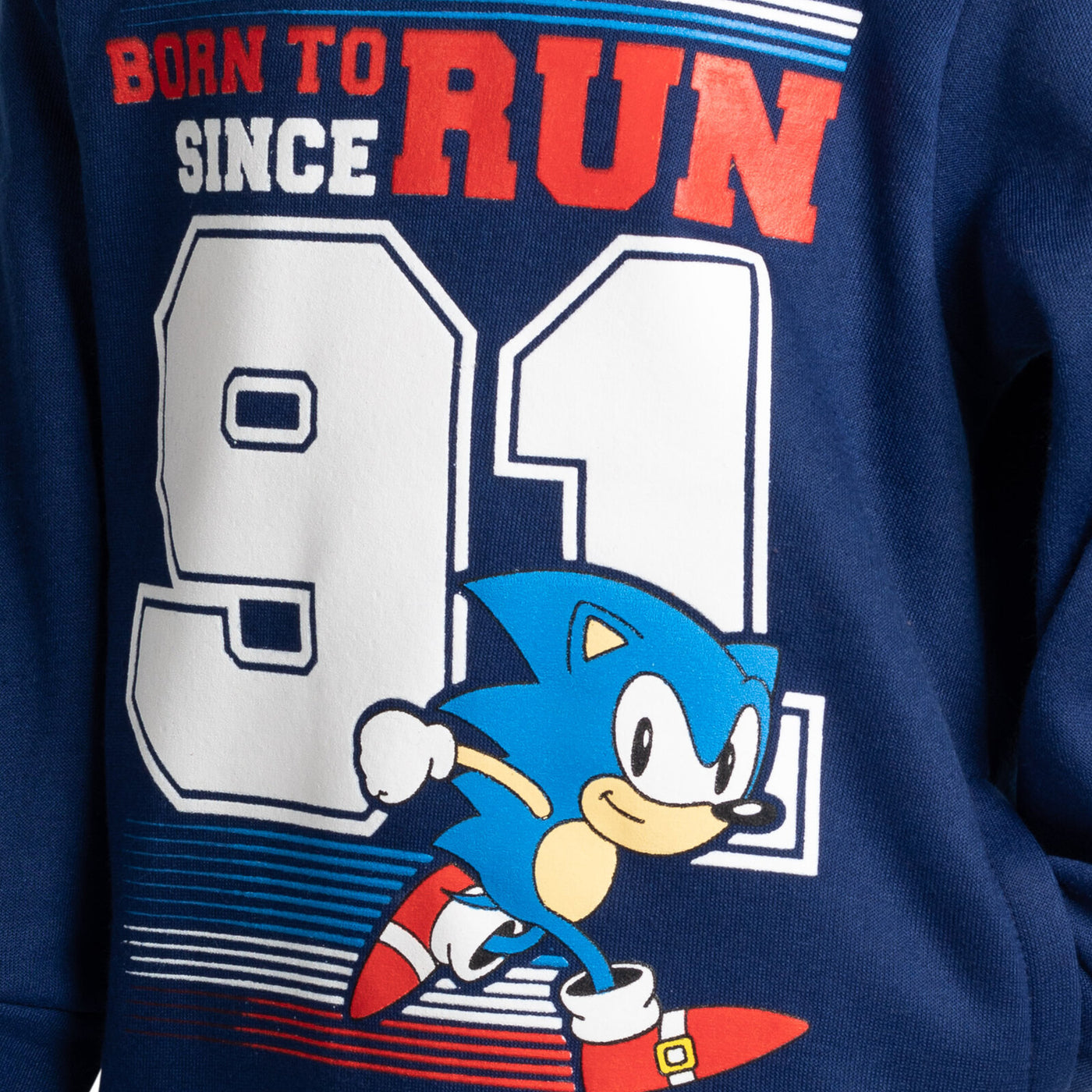 SEGA Sonic The Hedgehog Fleece Athletic Pullover Hoodie