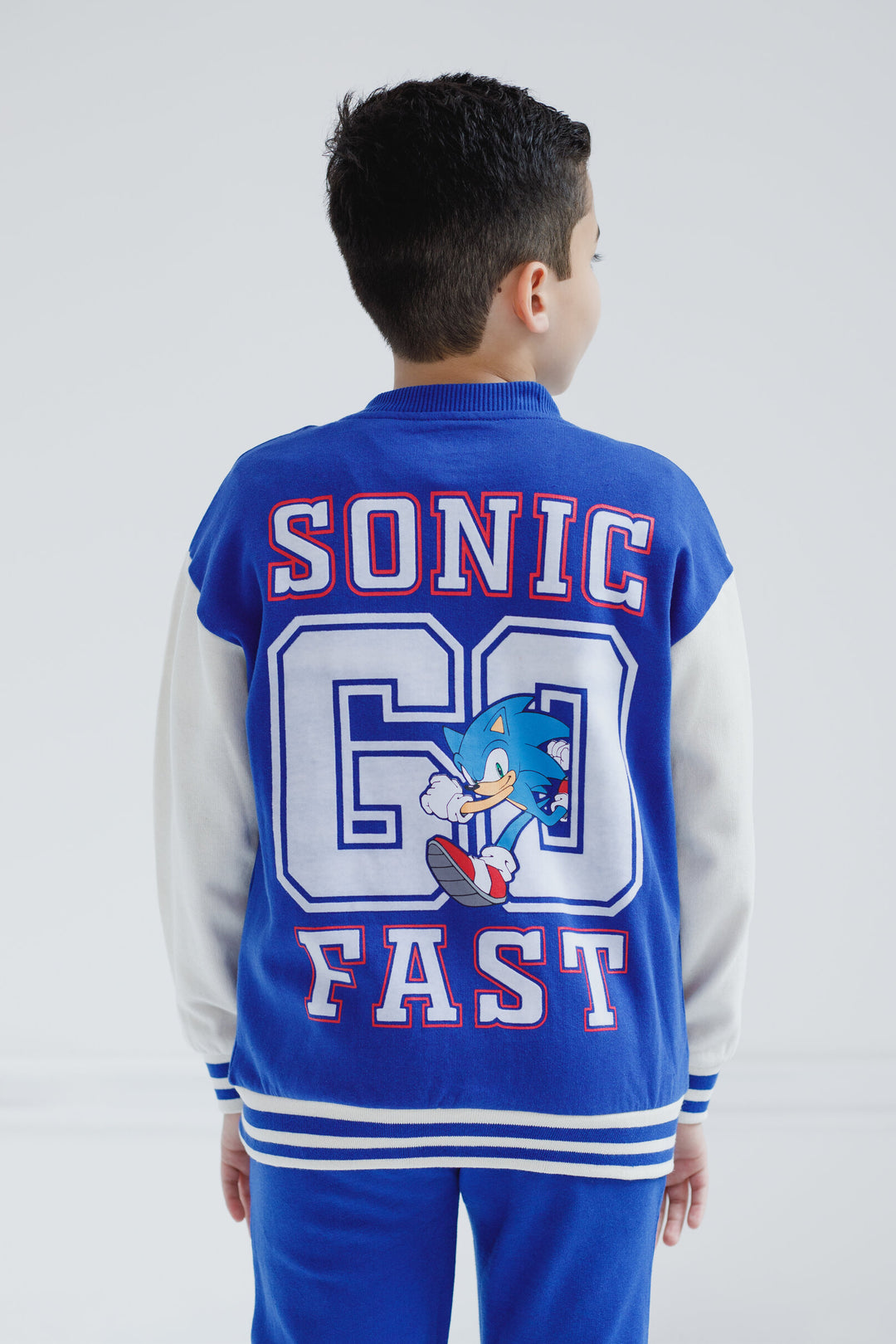 SEGA Sonic the Hedgehog Fleece Bomber Jacket and Jogger Pants