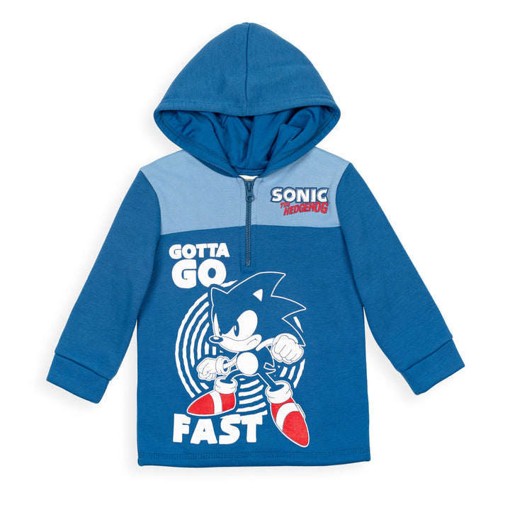 SEGA Sonic the Hedgehog Fleece Half Zip Hoodie