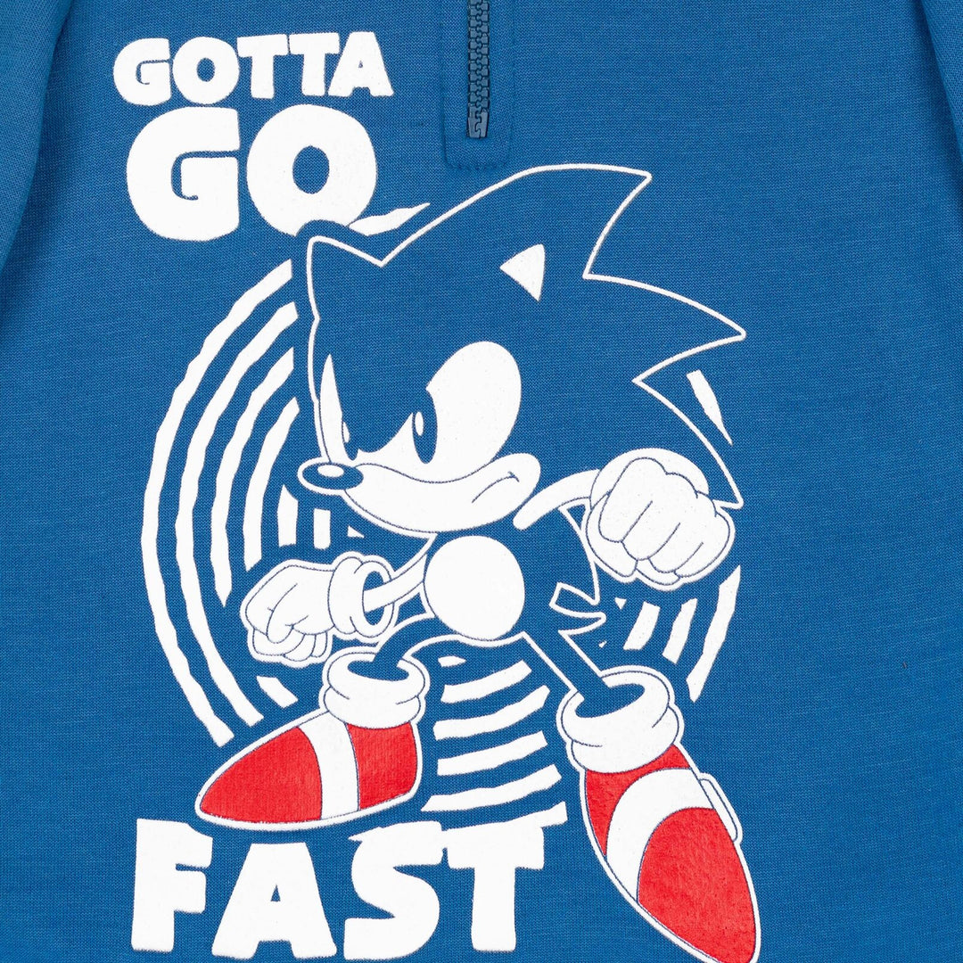 SEGA Sonic the Hedgehog Fleece Half Zip Hoodie