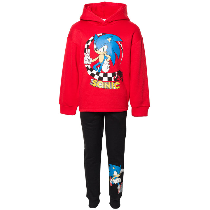 SEGA Sonic the Hedgehog Fleece Pullover Hoodie and Pants Outfit Set