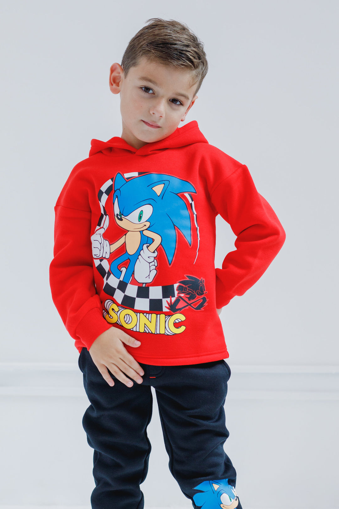 SEGA Sonic the Hedgehog Fleece Pullover Hoodie and Pants Outfit Set