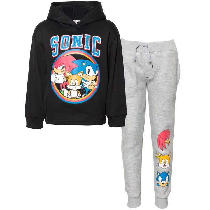 SEGA Sonic the Hedgehog Fleece Pullover Hoodie and Pants Outfit Set