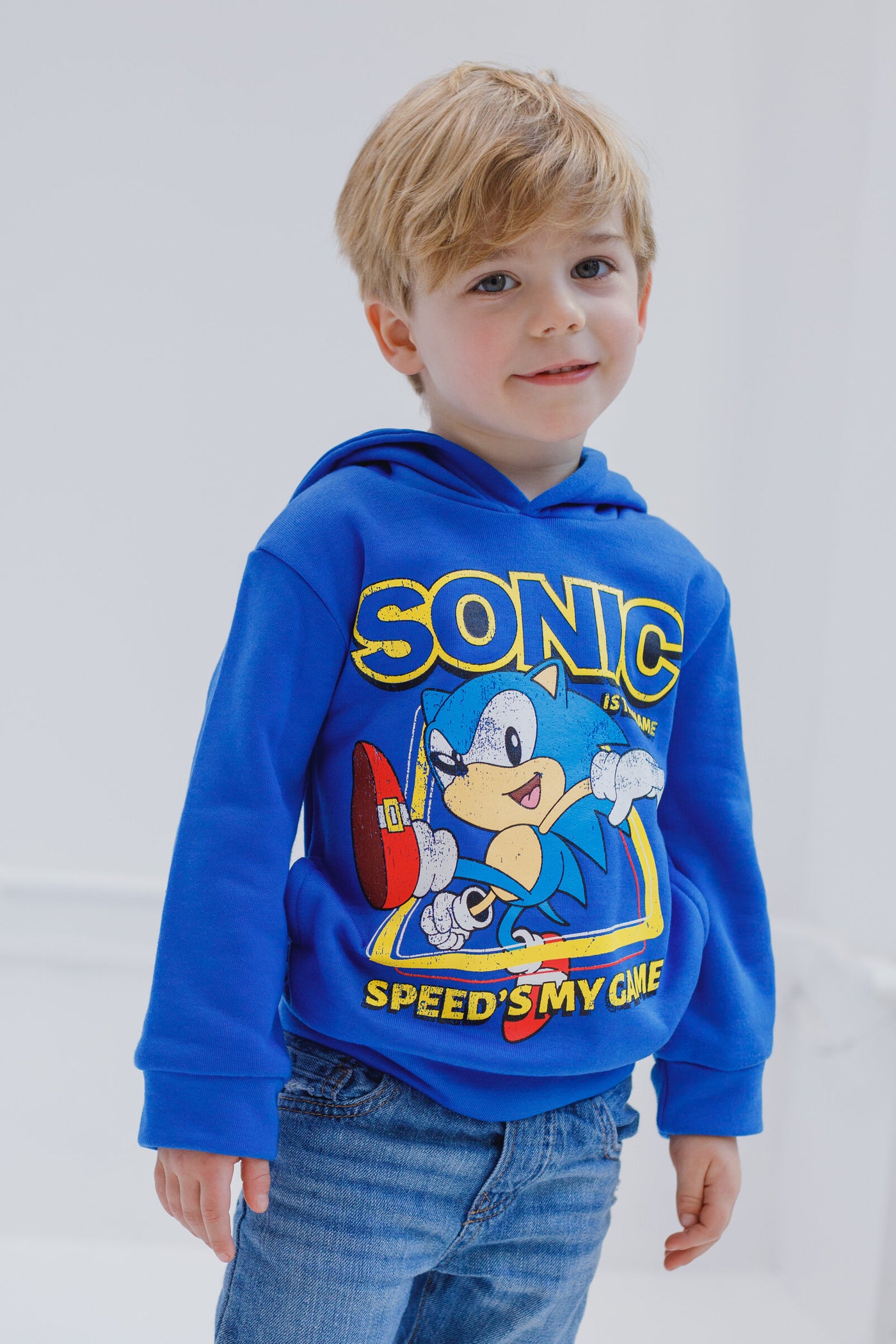 SEGA Sonic the Hedgehog Fleece Pullover Hoodie