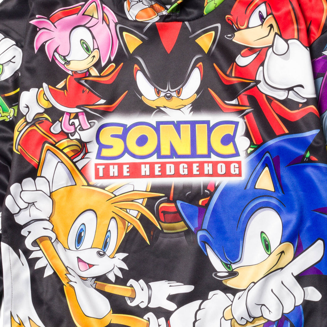 SEGA Sonic the Hedgehog Fleece Pullover Hoodie