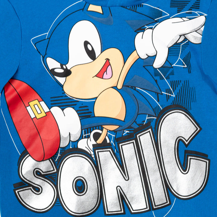 SEGA Sonic The Hedgehog Fleece Pullover Hoodie