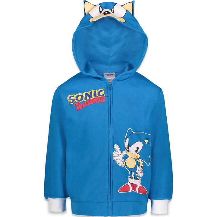 SEGA Sonic the Hedgehog Fleece Zip Up Hoodie