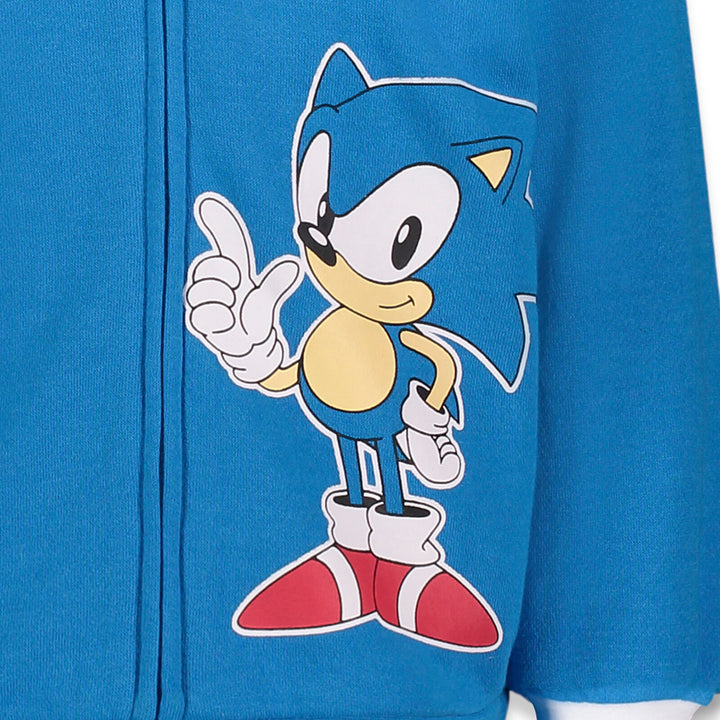 SEGA Sonic the Hedgehog Fleece Zip Up Hoodie