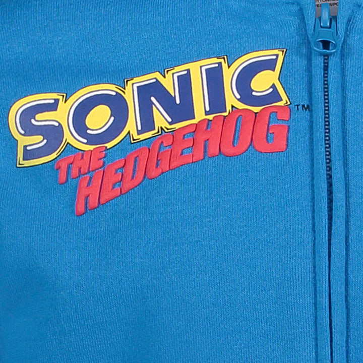 SEGA Sonic the Hedgehog Fleece Zip Up Hoodie