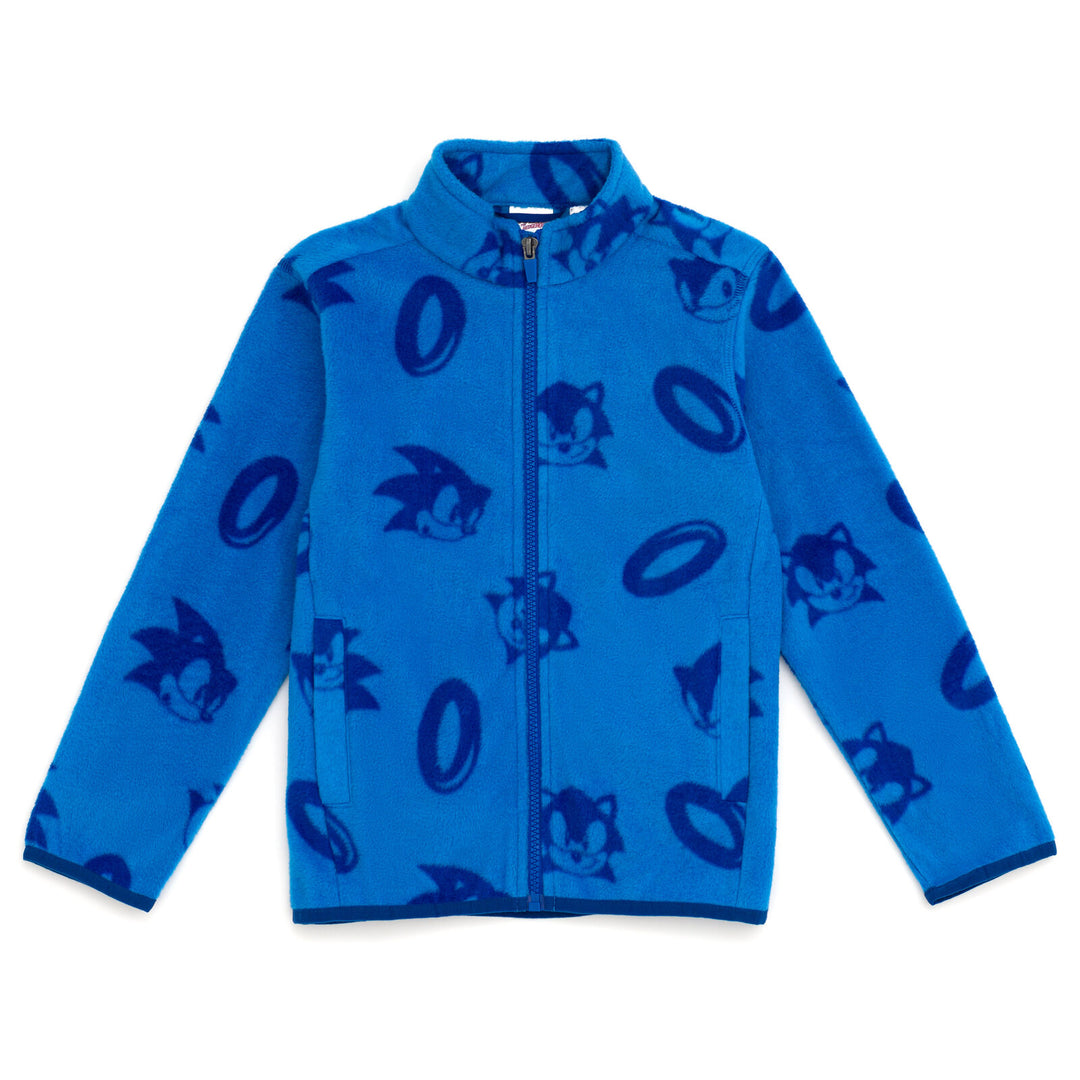 SEGA Sonic the Hedgehog Fleece Zip Up Jacket