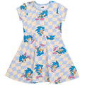 SEGA Sonic The Hedgehog Vestido de skater de rizo francés