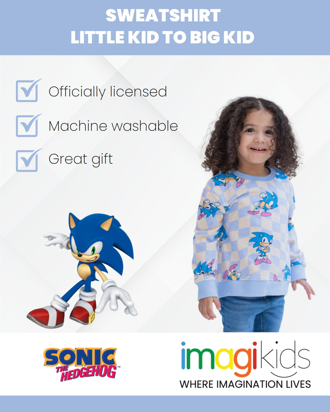 SEGA Sonic The Hedgehog French Terry Sweatshirt