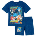 SEGA Sonic the Hedgehog French Terry T-Shirt and Shorts Outfit Set Toddler to Big Kid