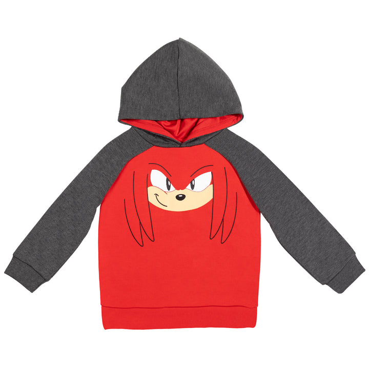 SEGA Sonic the Hedgehog Knuckles Fleece Pullover Hoodie