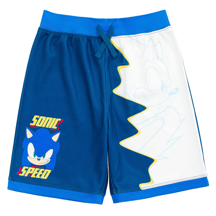 SEGA Sonic the Hedgehog Mesh Athletic Tank Top Shorts Outfit Set