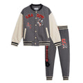 SEGA Sonic the Hedgehog Shadow Fleece Varsity Bomber Jacket and Jogger Pants