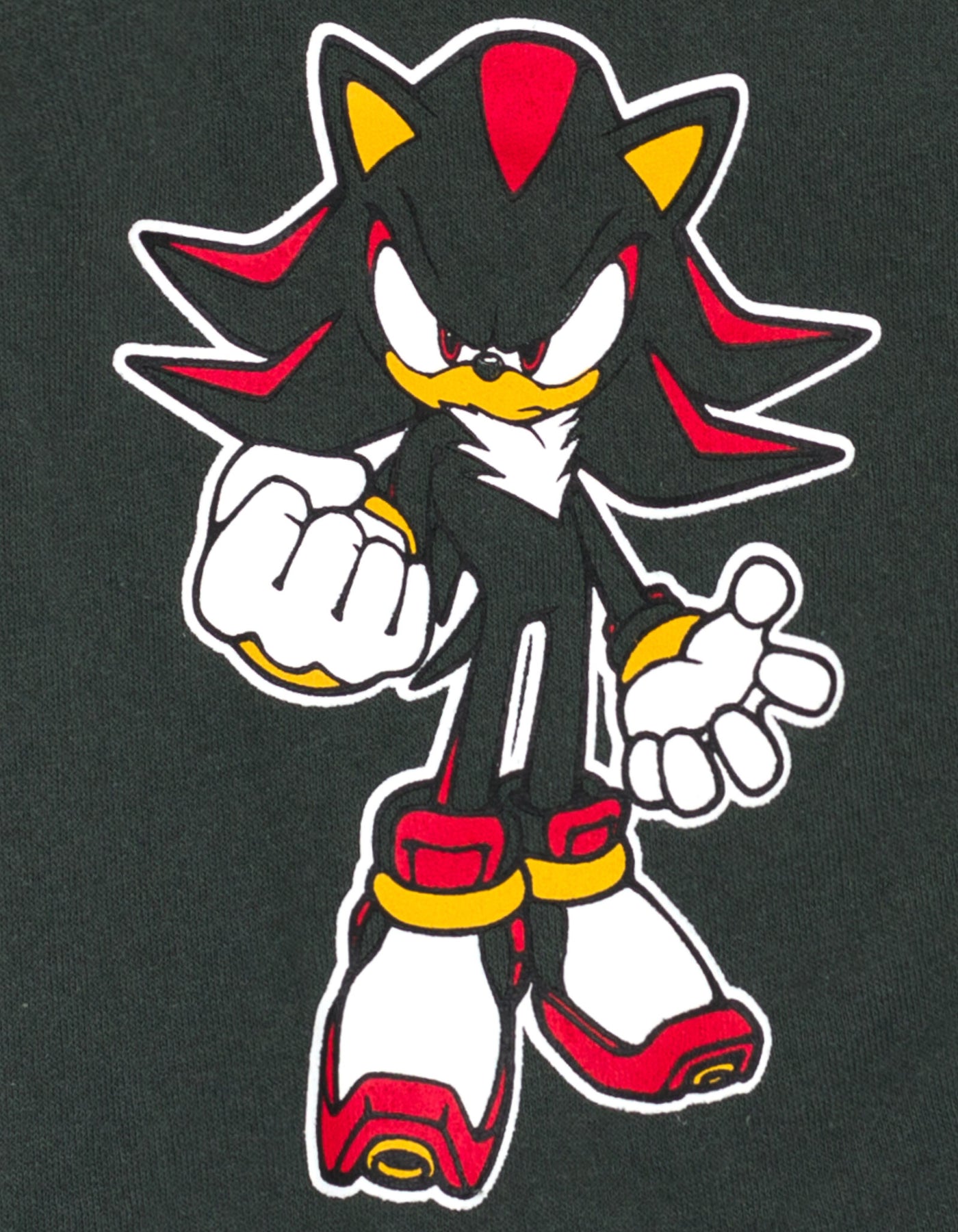 SEGA Sonic the Hedgehog Shadow Fleece Zip Up Cosplay Hoodie