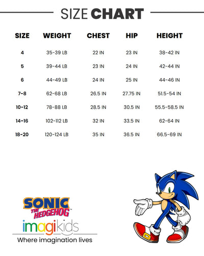 SEGA Sonic The Hedgehog Conjunto de camiseta y shorts de ciclista