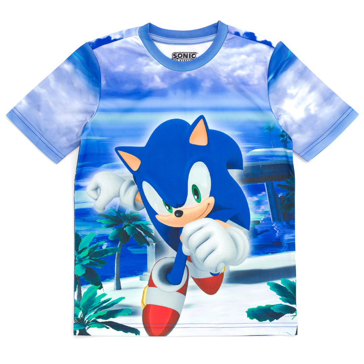 SEGA Sonic The Hedgehog T-Shirt and Bike Shorts Outfit Set