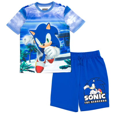 SEGA Sonic The Hedgehog T-Shirt and Bike Shorts Outfit Set