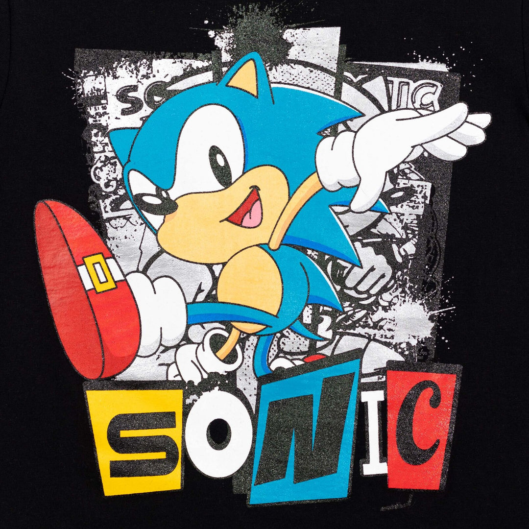 SEGA Sonic the Hedgehog T-Shirt and Mesh Shorts Outfit Set