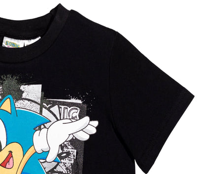 SEGA Sonic the Hedgehog T-Shirt and Mesh Shorts Outfit Set