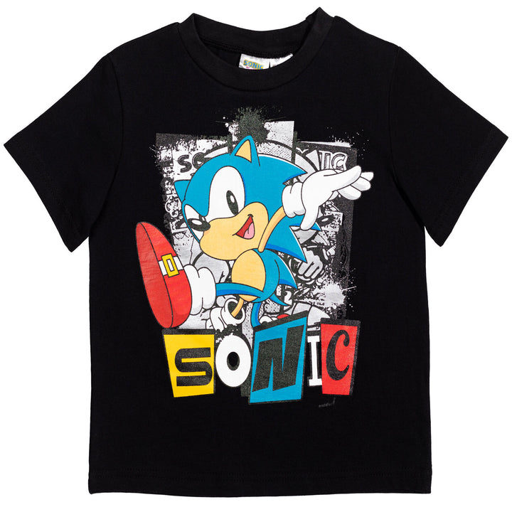 SEGA Sonic the Hedgehog T-Shirt and Mesh Shorts Outfit Set