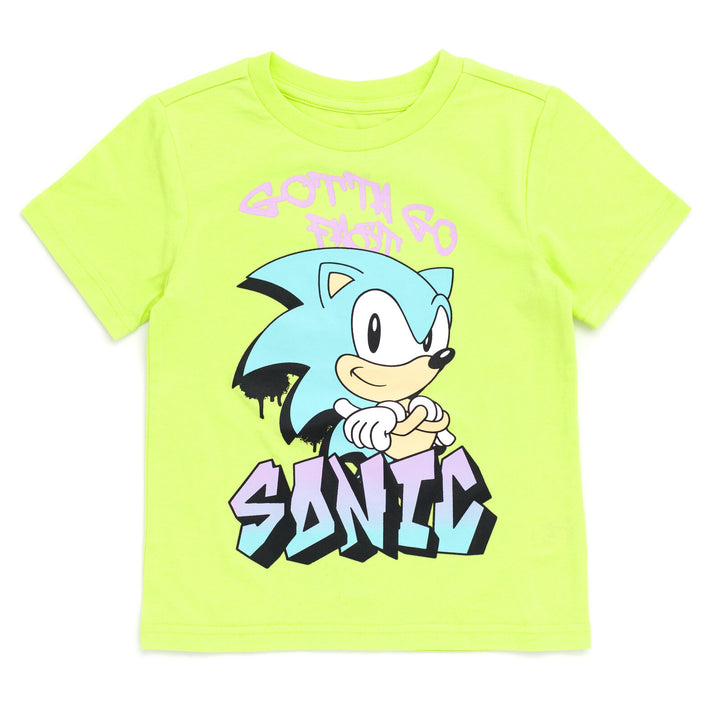 Conjunto de camiseta y pantalones cortos de Sonic The Hedgehog de SEGA