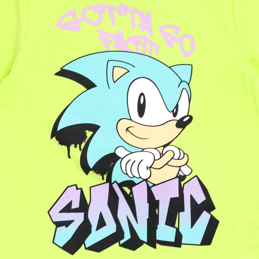 SEGA Sonic The Hedgehog T-Shirt and Shorts Outfit Set