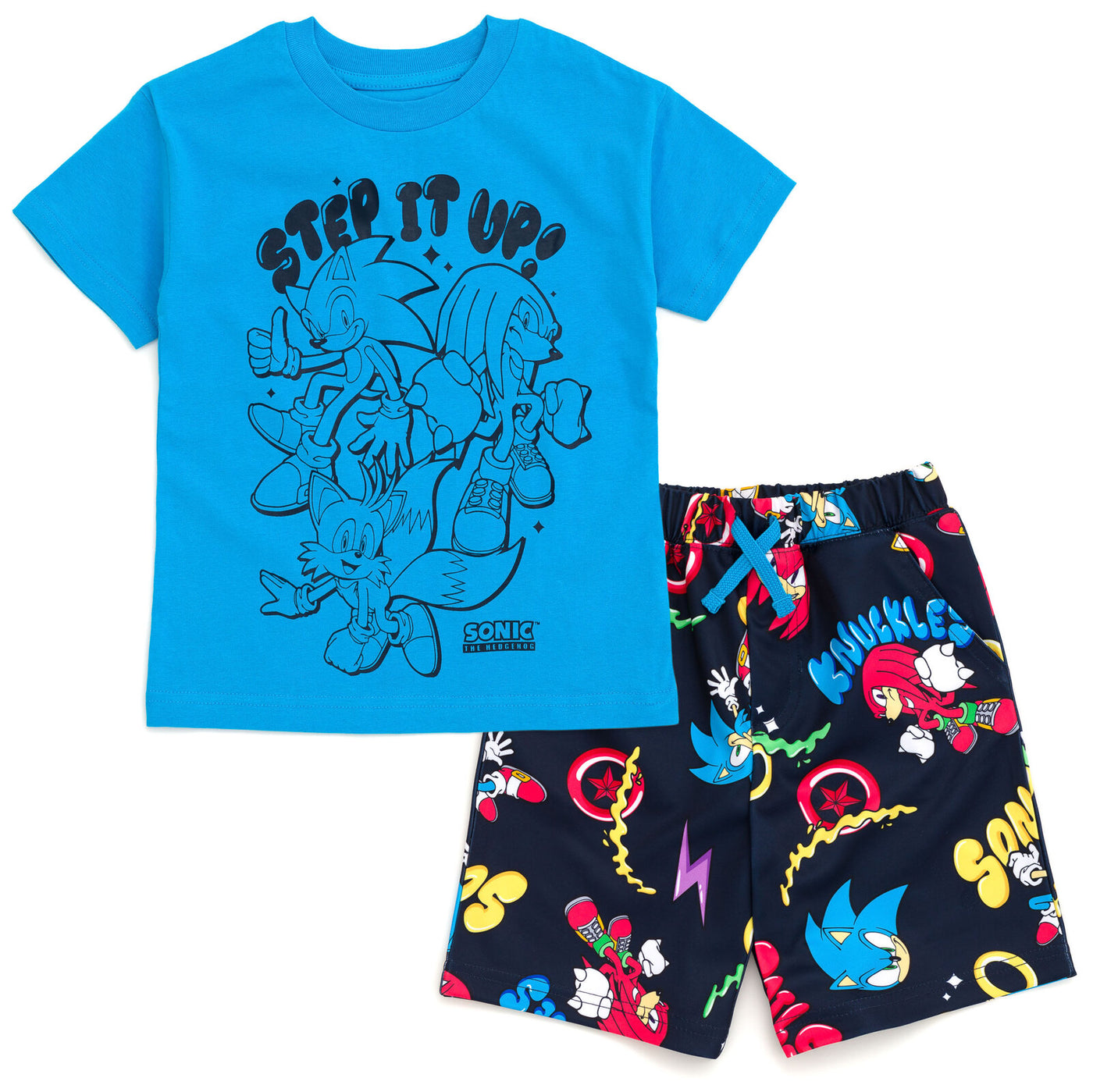 SEGA Sonic the Hedgehog T-Shirt and Shorts Outfit Set