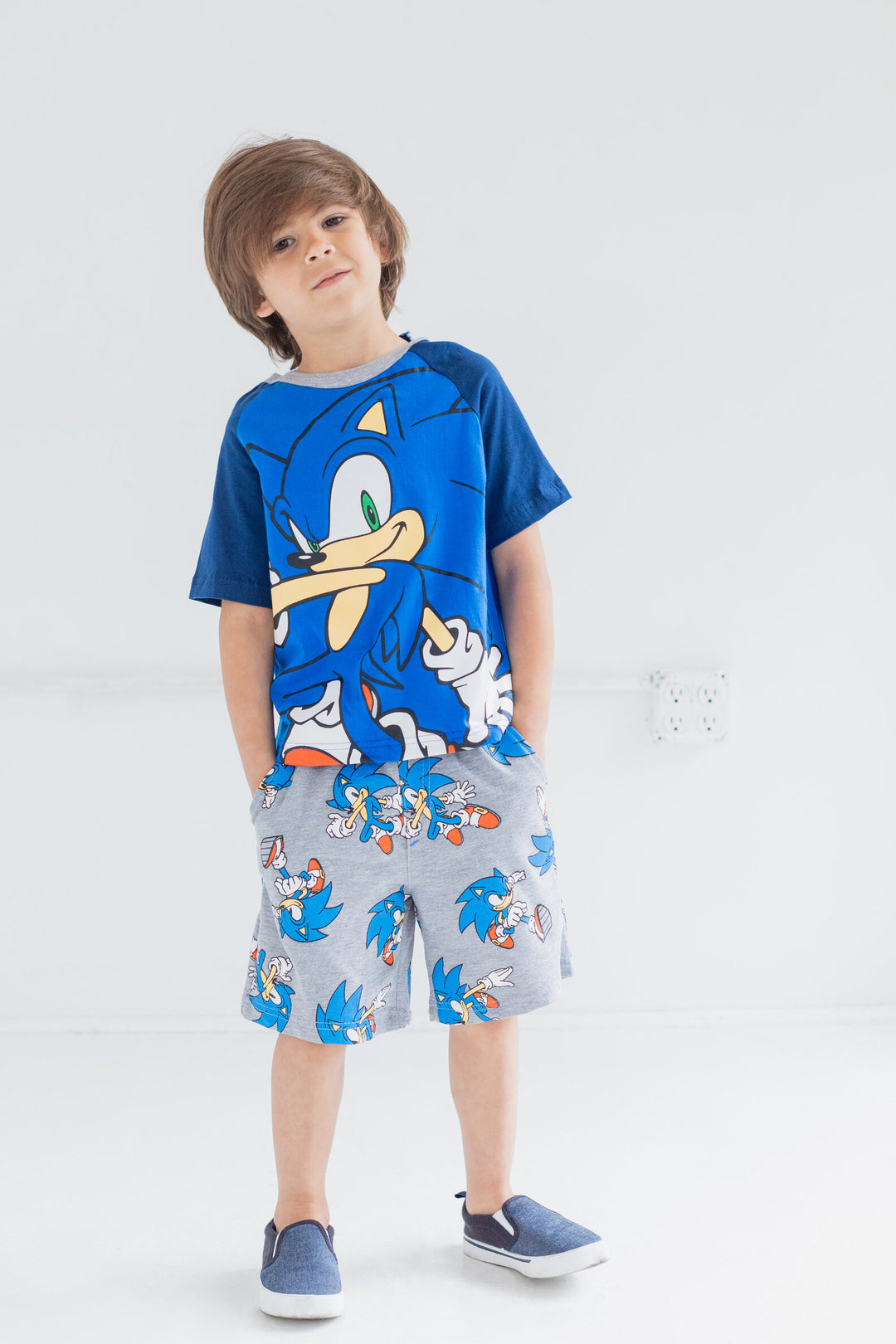 SEGA Sonic the Hedgehog T-Shirt and Shorts Outfit Set