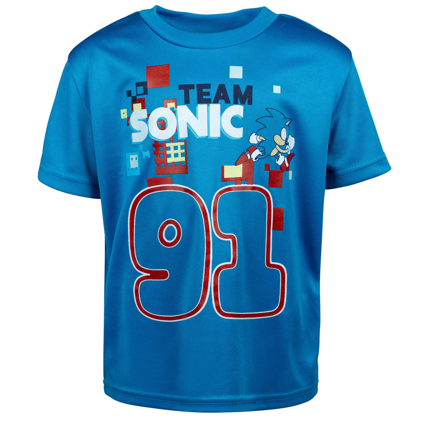 Conjunto de 3 piezas de SEGA Sonic The Hedgehog: camiseta sin mangas y pantalones cortos