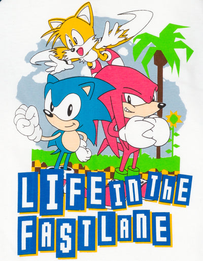 SEGA Sonic the Hedgehog Tails Knuckles 2 Pack T-Shirts