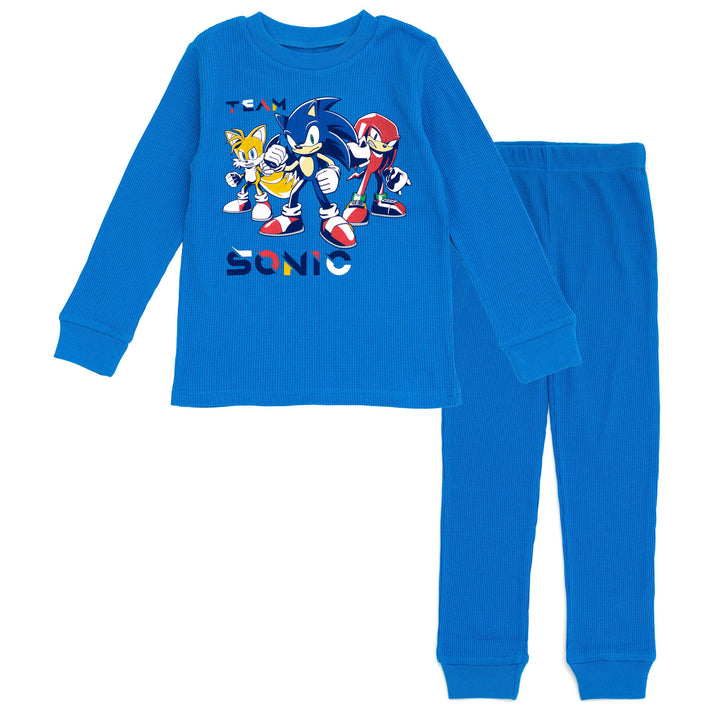 SEGA Sonic the Hedgehog Tails Knuckles Thermal T-Shirt Pants