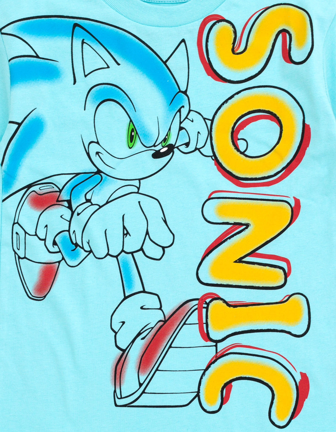 Lot De 3 T-Shirts Sonic The Hedgehog Pour Garçons Enfants - Designs Officiels Sega Sonic, Tails Et Knuckles