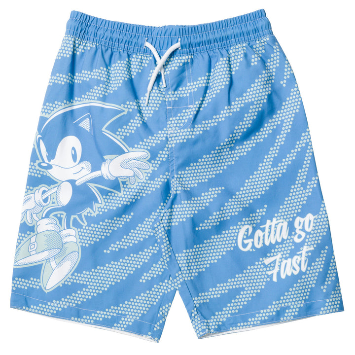 SEGA Sonic the Hedgehog UPF 50+ Swim Trunks Bathing Suit