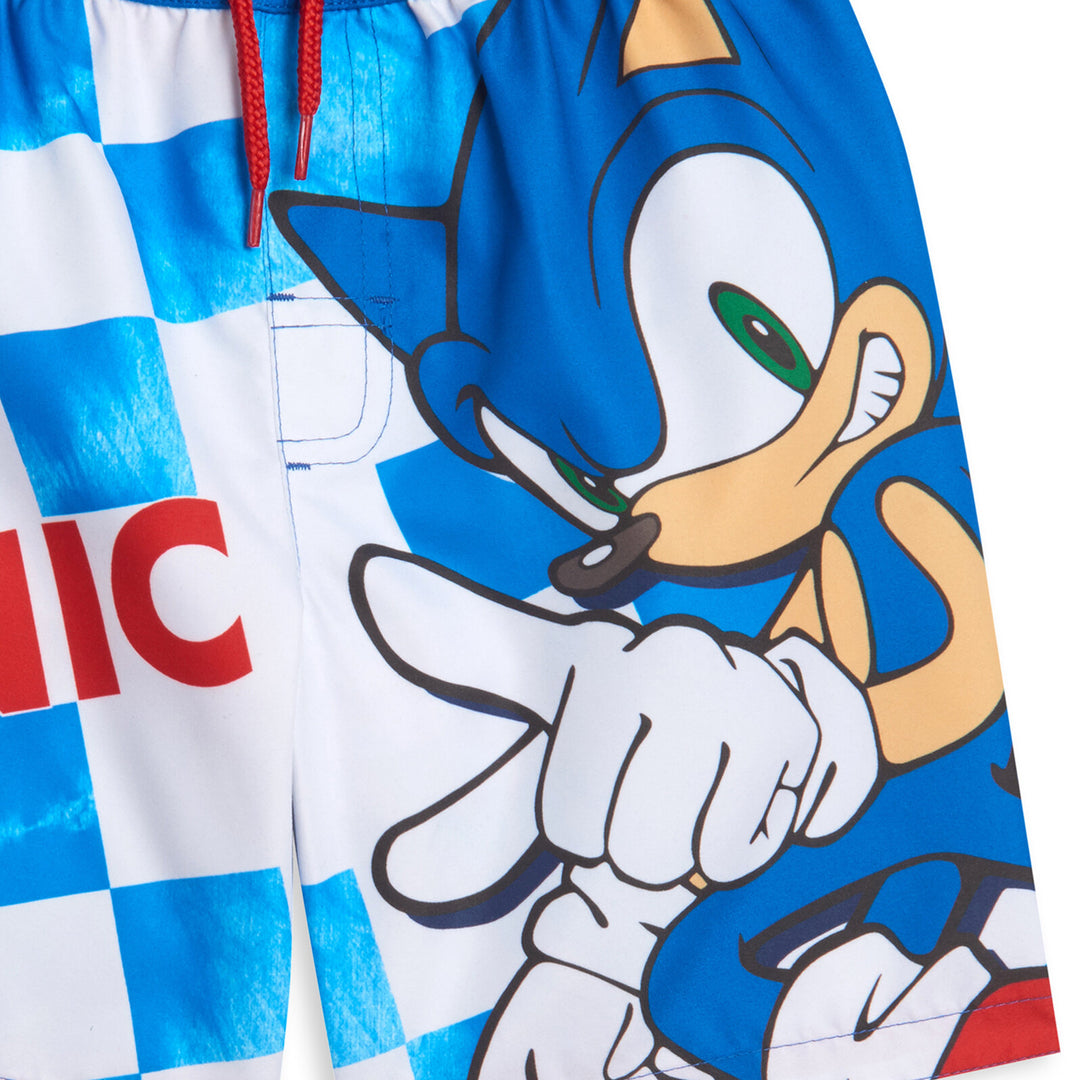 SEGA Sonic the Hedgehog UPF 50+ Swim Trunks Bathing Suit